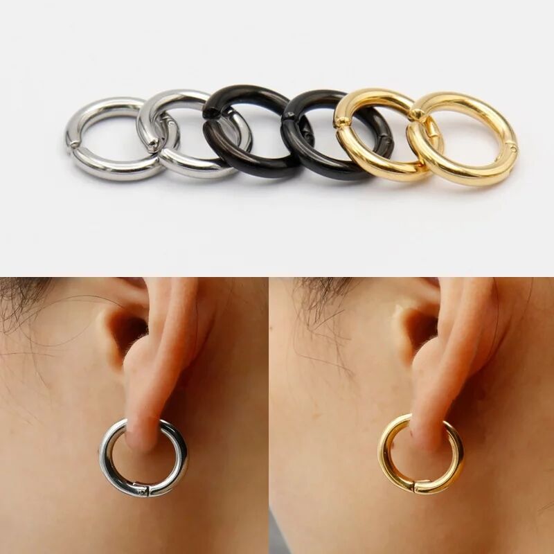 Body Jewelry Cartilage Earrings - 2/6 Uds. Pendientes de aro Huggie