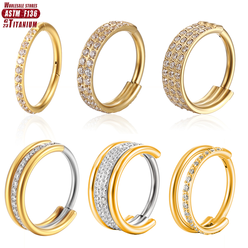 Body Jewelry Implants - Anillo de titanio para la nariz