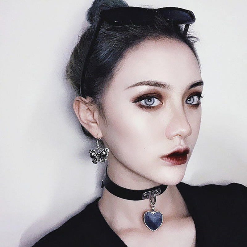Body Jewelry Goth - Collar Sexy de cuero Bdsm para