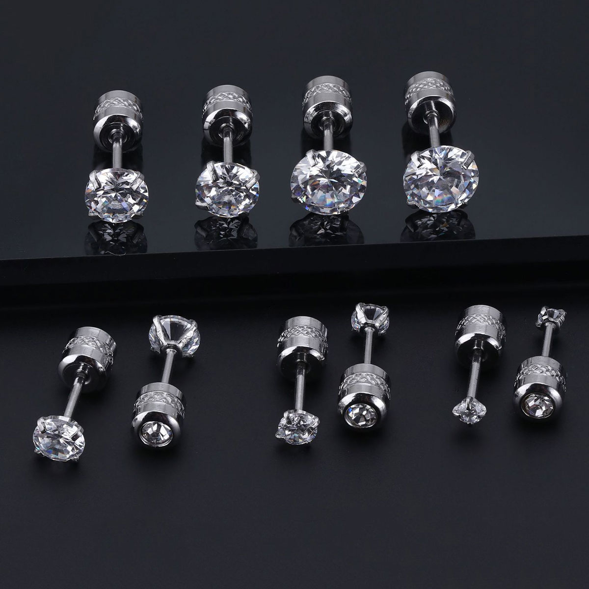 Body Jewelry Cartilage Earrings - 2 piezas de acero inoxidable Mini