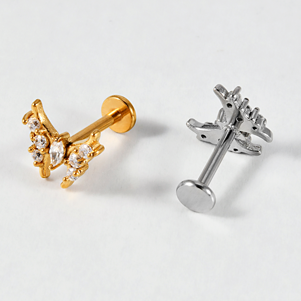1 pieza de tachuelas de labio  - Body Jewelry Cartilage Earrings reseña y precio