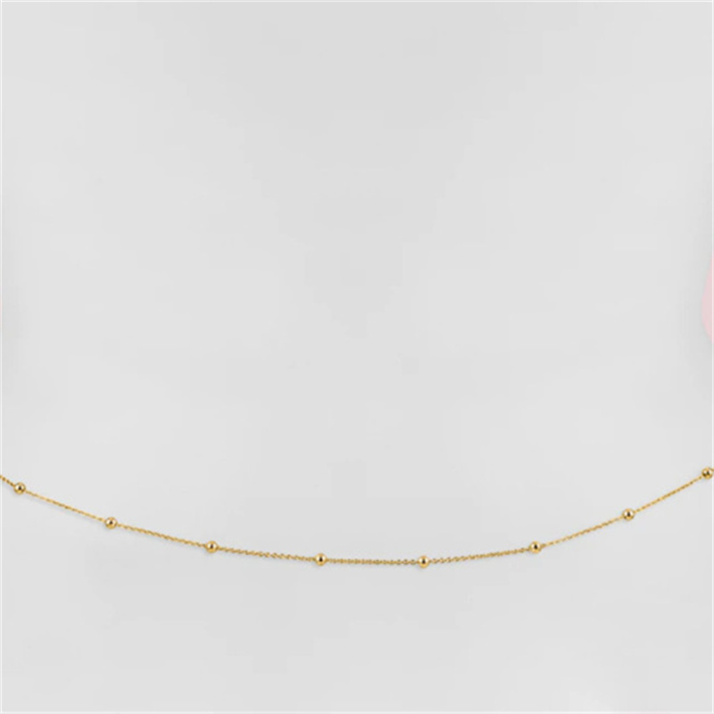 Cadenas simples para el vientr - Body Jewelry Gold reseña y precio