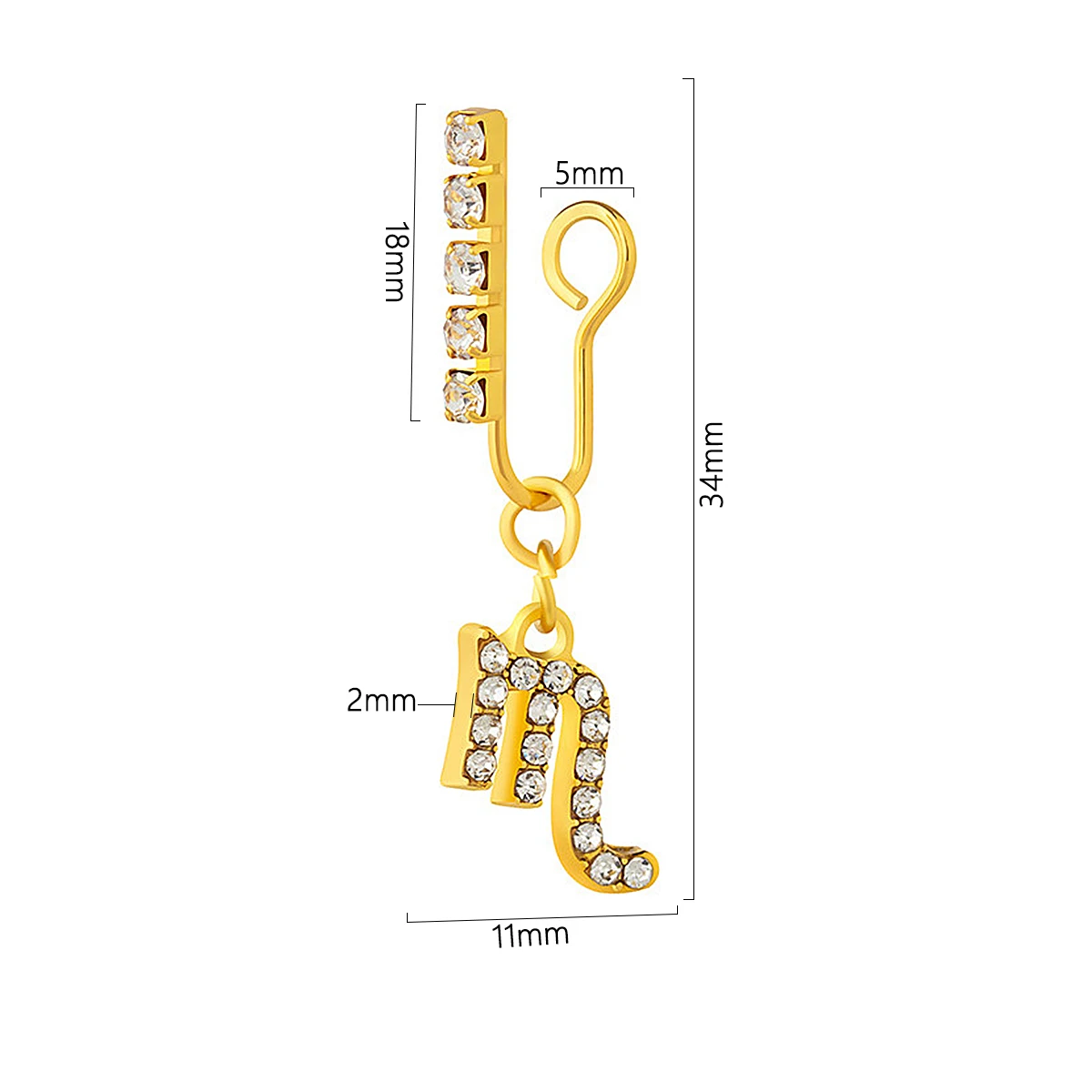 Paquete de Clips de Metal para - Body Jewelry Cartilage Earrings reseña y precio