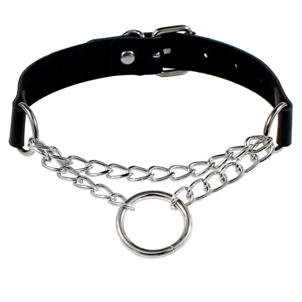 Collar de cuero PU para mujer, - Body Jewelry Goth reseña y precio
