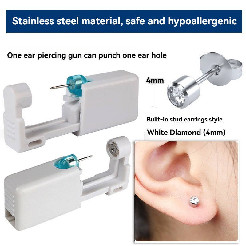 Kit de Pistola de Perforación  - Body Jewelry Cartilage Earrings reseña y precio