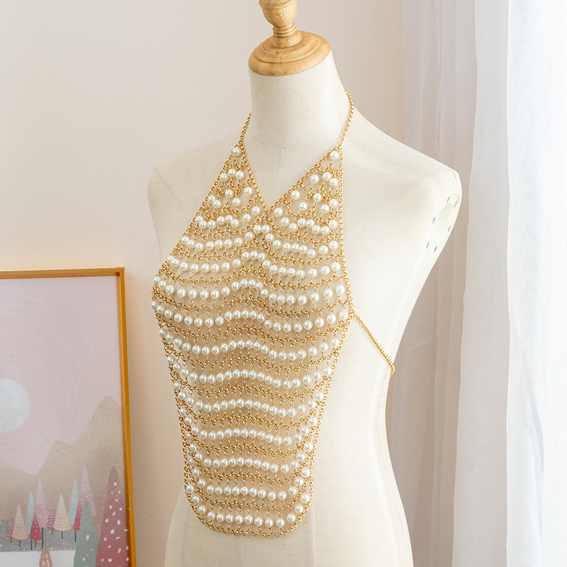 Hazem-sujetador con cadenas pa - Body Jewelry For Backless Dress reseña y precio