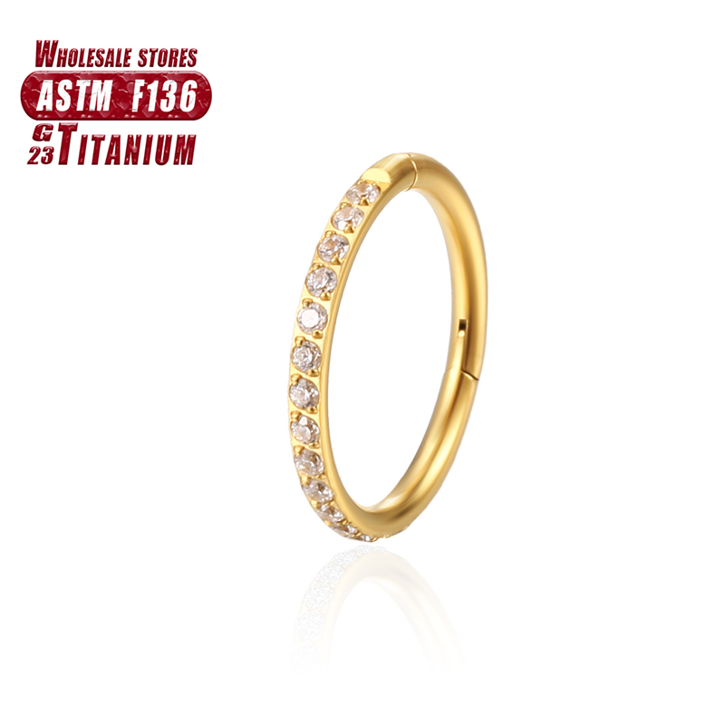 Anillo de titanio para la nari - Body Jewelry Implants reseña y precio