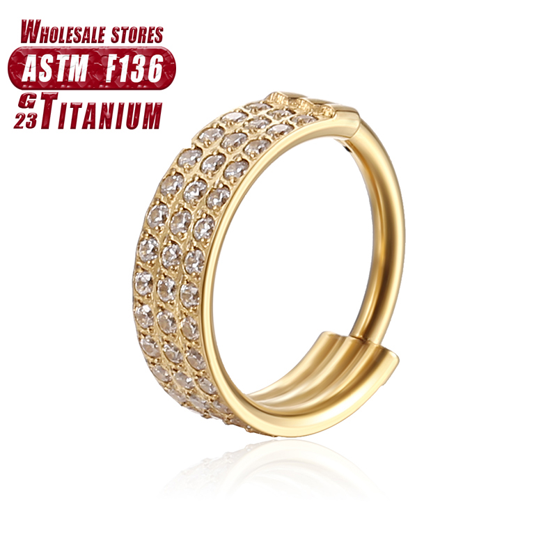 Anillo de titanio para la nari - Body Jewelry Implants reseña y precio
