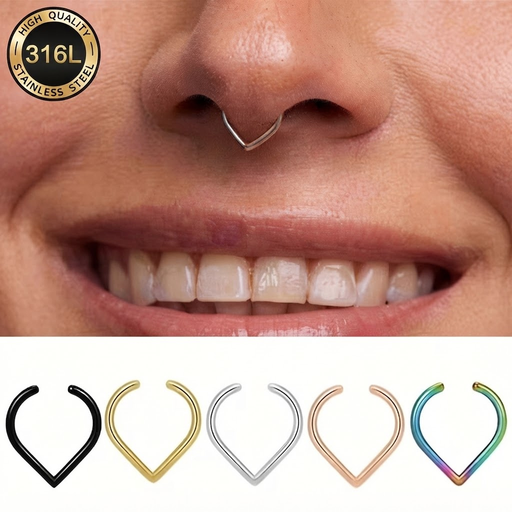 Juego de 5 Anillos de Nariz Fa - Body Jewelry Cartilage Earrings reseña y precio
