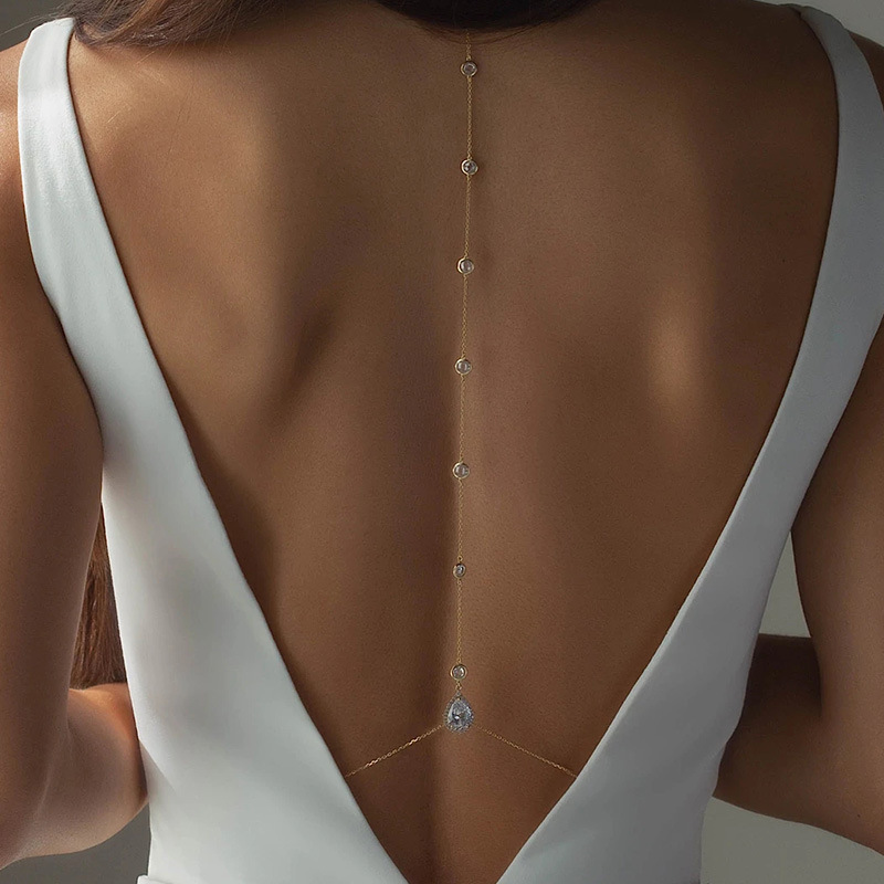 Nueva cadena trasera de estrel - Body Jewelry For Backless Dress reseña y precio