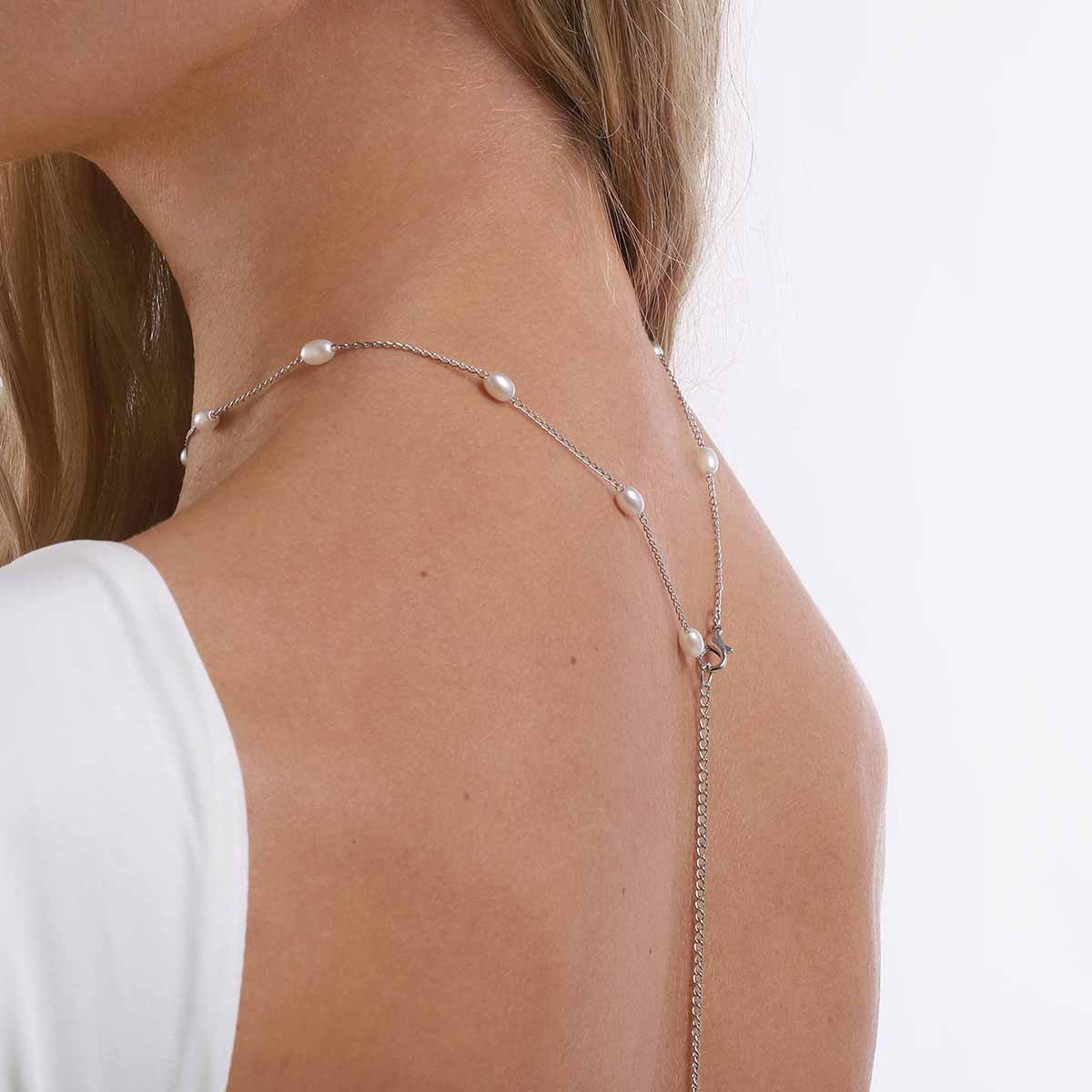 Elegante collar de espalda des - Body Jewelry For Backless Dress reseña y precio
