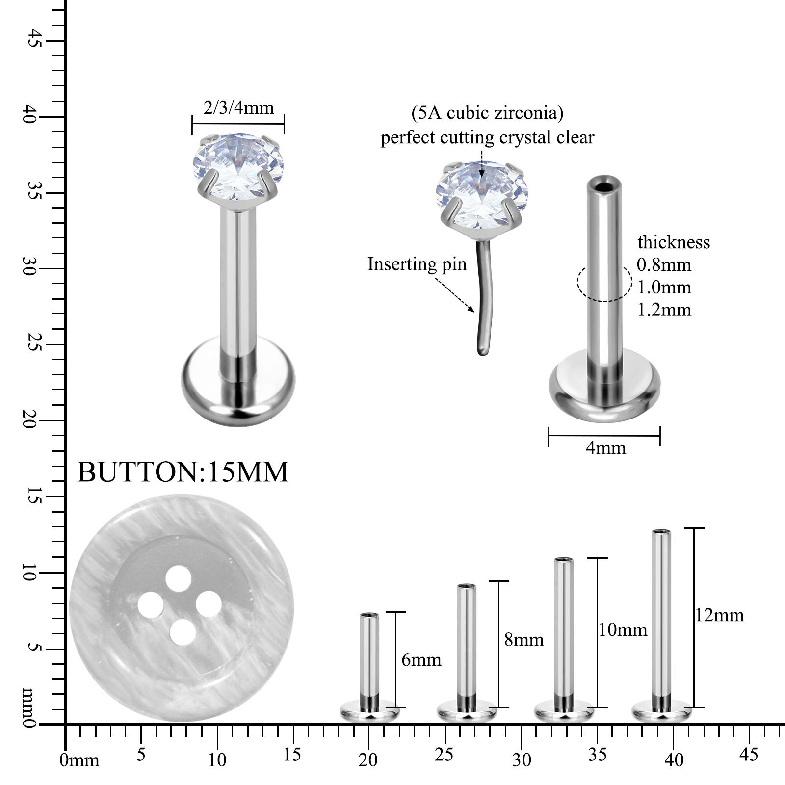 Pendientes de Titanio Hipoaler - Body Jewelry Implants reseña y precio