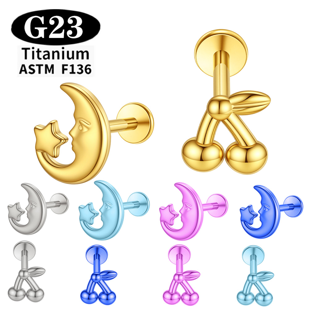 Pendientes de titanio anodizad - Body Jewelry Implants reseña y precio