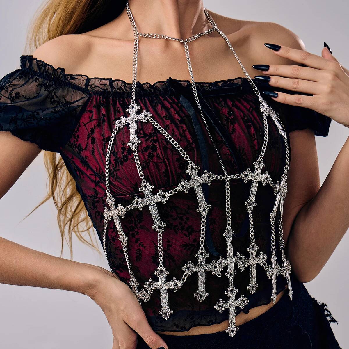Ingemark-collar de cadena con  - Body Jewelry Goth reseña y precio