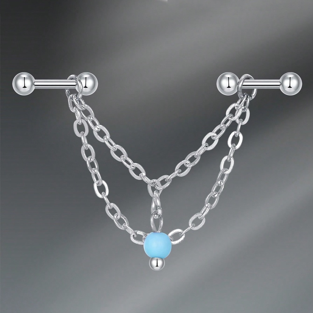 Pendiente industrial de barra  - Body Jewelry Cartilage Earrings reseña y precio